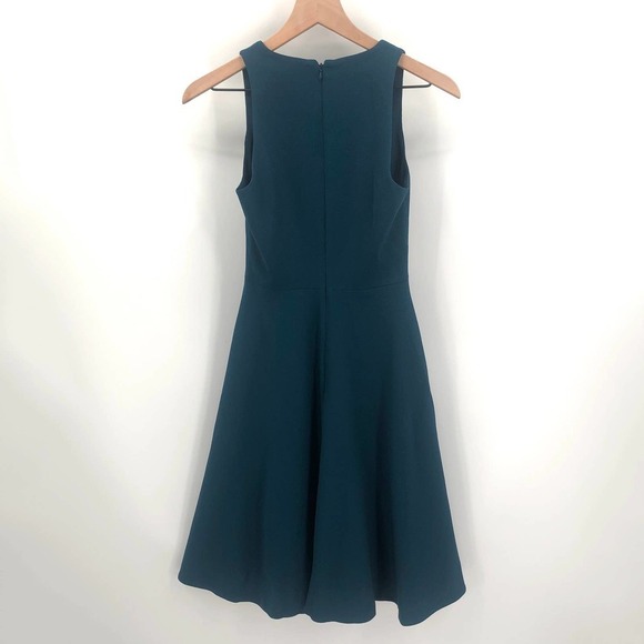 DRESS THE POPULATION Catalina Peacock Blue Fit & Flare Cocktail Dress XS NEW - Picture 10 of 11